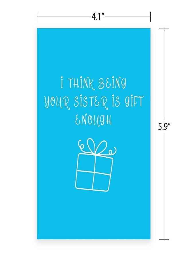 Rack Jack rakshabandhan Funny Greeting Card - Being Your Sister is Gift Enough - Image 4